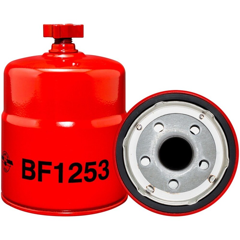 baldwin bf1253, fuel/water separator spin-on with drain