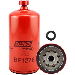 baldwin bf1276, fuel/water separator spin-on with drain