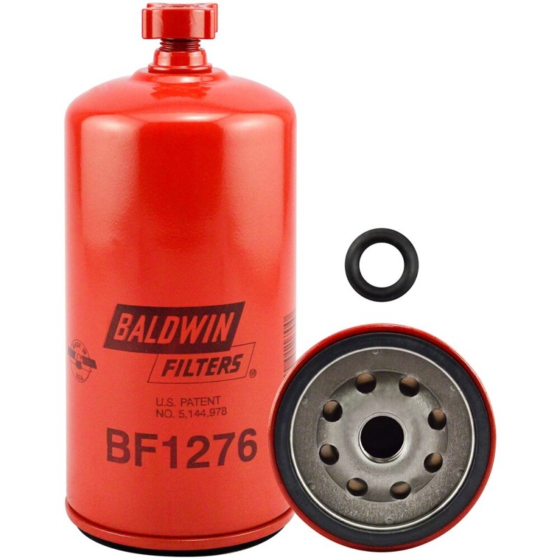 baldwin bf1276, fuel/water separator spin-on with drain