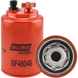 BF46048 Fuel/Water Separator Spin-on with Drain, Sensor Port and Reusable Sensor