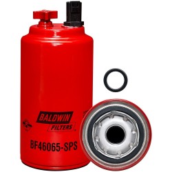 BF46065-SPS Fuel/Water Separator Spin-on with Drain, Sensor Port and Reusable Sensor