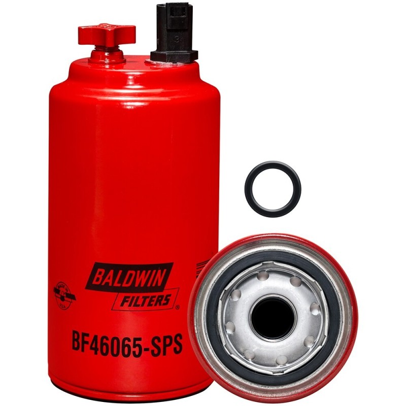 BF46065-SPS Fuel/Water Separator Spin-on with Drain, Sensor Port and Reusable Sensor