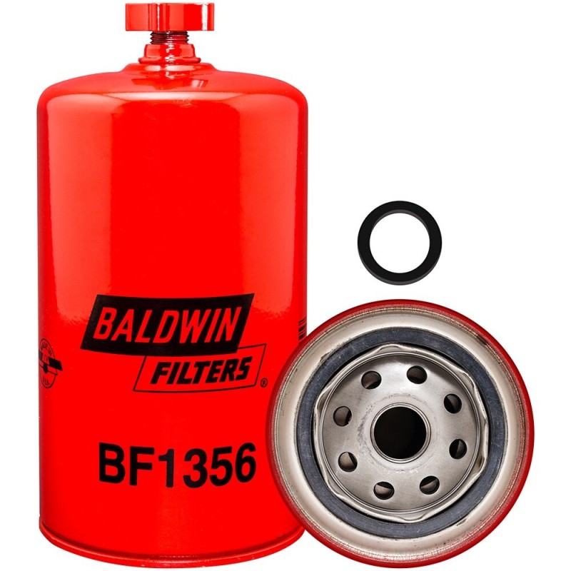 baldwin bf1356, fuel/water separator spin-on with drain