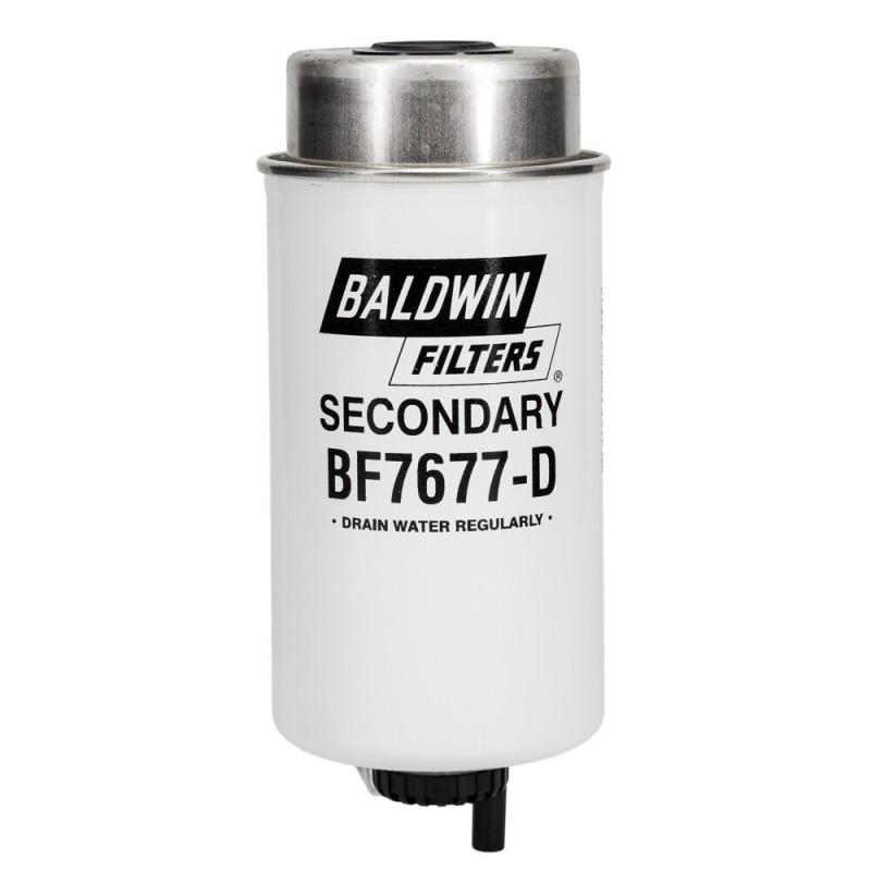 baldwin bf7677-d, secondary fuel/water separator element with drain