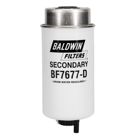 baldwin bf7677-d, secondary fuel/water separator element with drain