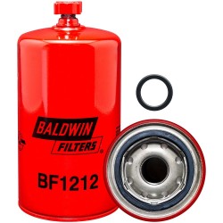 baldwin bf1212, fuel/water separator spin-on with drain