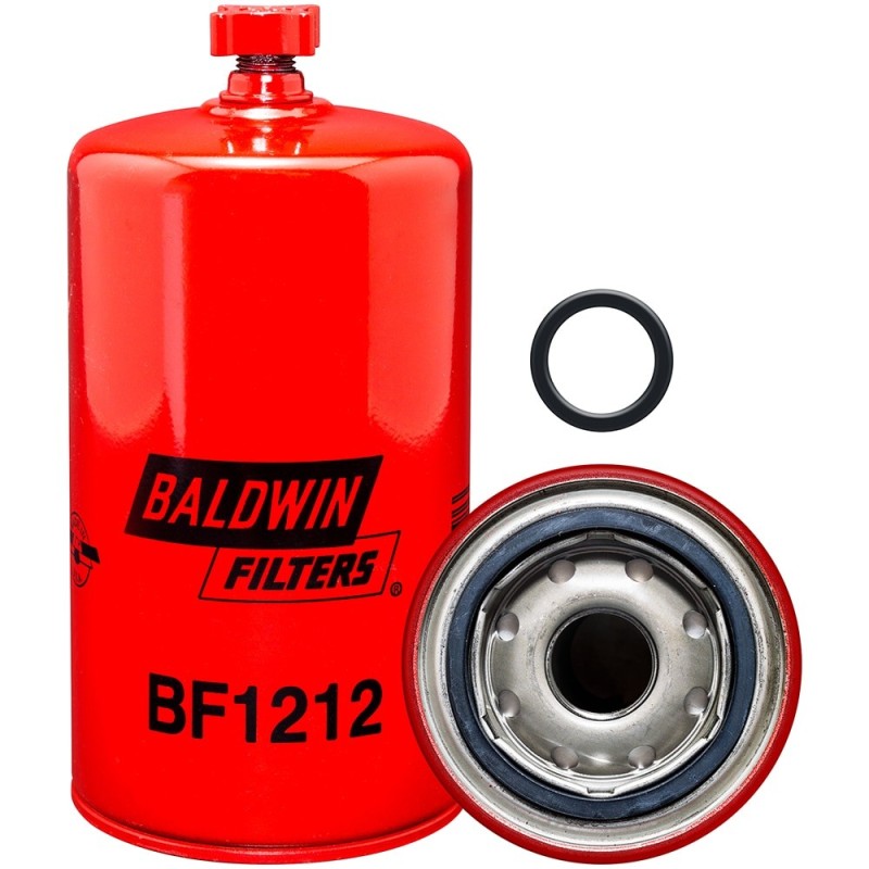 baldwin bf1212, fuel/water separator spin-on with drain