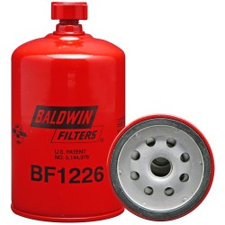 baldwin bf1226, fuel/water separator spin-on with drain
