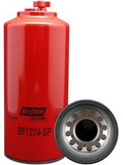 baldwin bf1274-sp, fuel/water separator spin-on with drain and sensor port