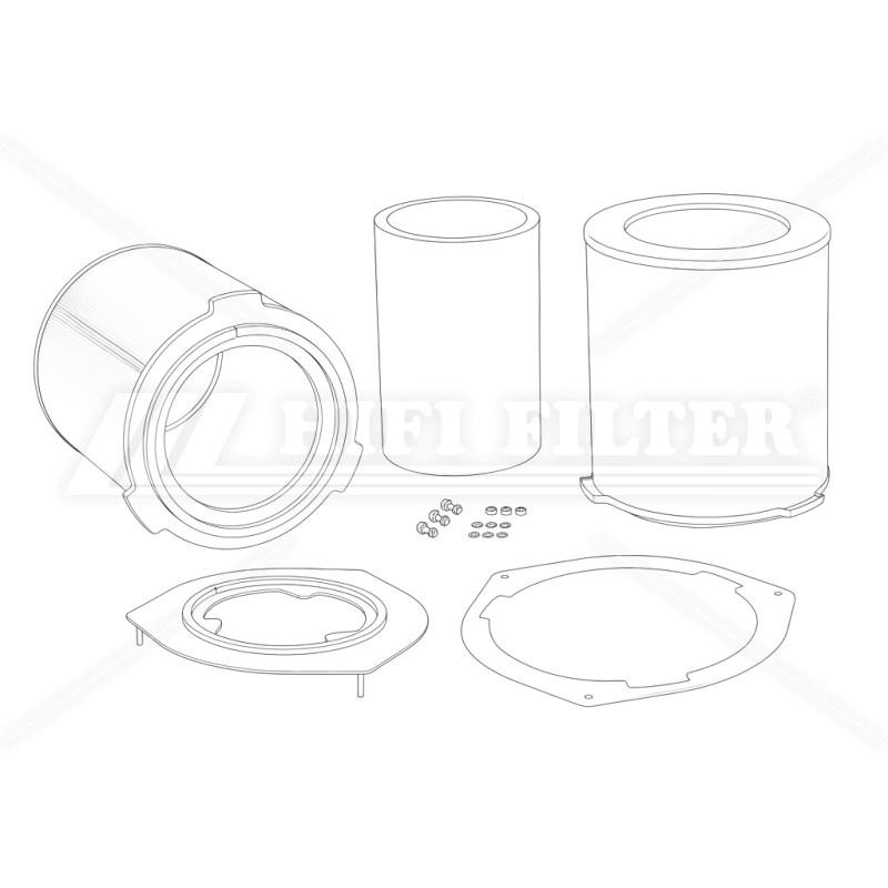 CLIPPERG1000H12 COMPLETE AIR FILTER | RICO Europe