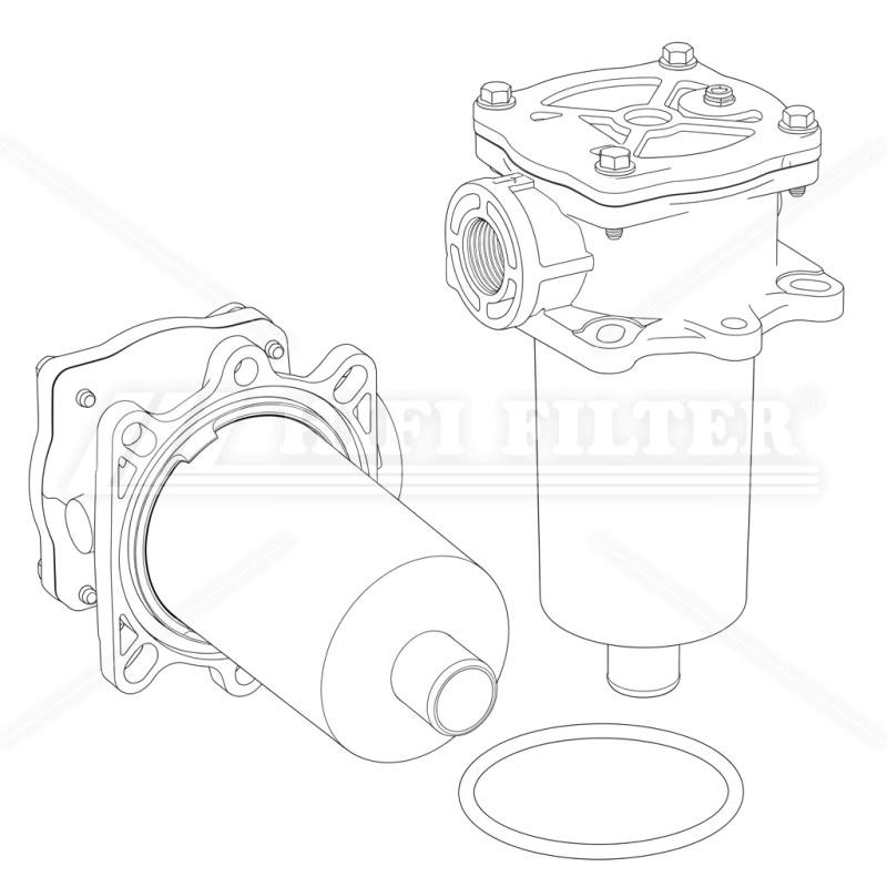 Hifi P76-6450 HYDRAULIC FILTER HOUSING