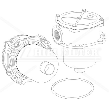 Hifi P76-6455 HYDRAULIC FILTER HOUSING