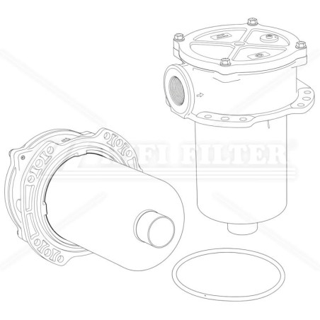 Hifi P76-6456 HYDRAULIC FILTER HOUSING