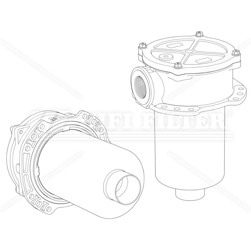 Hifi P76-6457 HYDRAULIC FILTER HOUSING