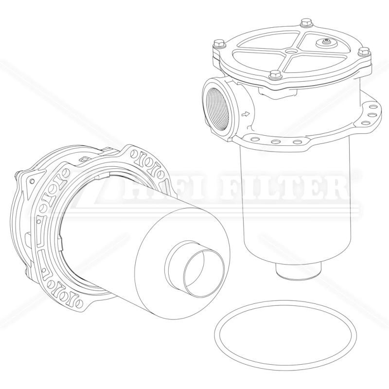 Hifi P76-6458 HYDRAULIC FILTER HOUSING
