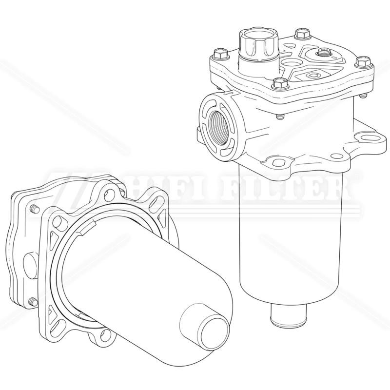 Hifi P76-6467 HYDRAULIC FILTER HOUSING