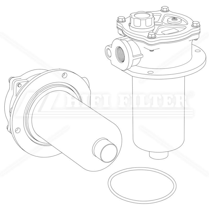 Hifi P76-6469 HYDRAULIC FILTER HOUSING
