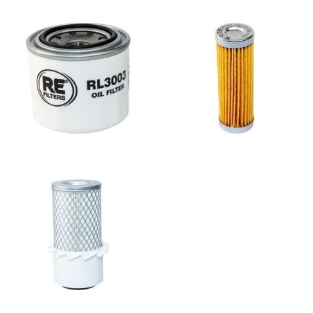 Filter Kit for Ransomes Jacobsen SUPERAC Air Oil Fuel Filters with Kubota Engine 