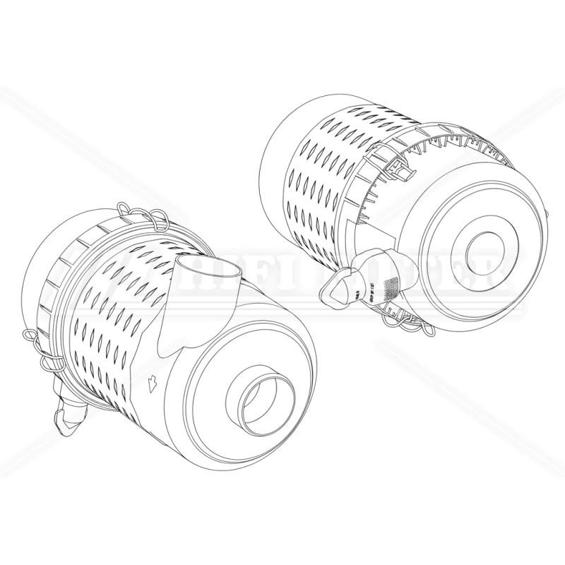 SAH02C06ADP013 COMPLETE AIR FILTER | RICO Europe