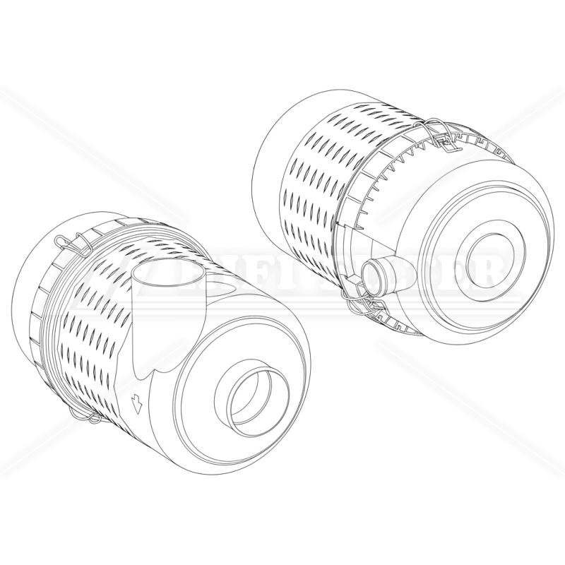 SAH02C08ADP009 Air Cleaner Housing | RICO Europe