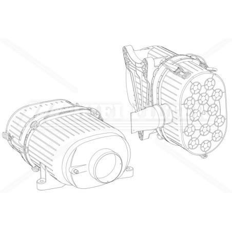 SAH02H10ADP005 COMPLETE AIR FILTER | RICO Europe