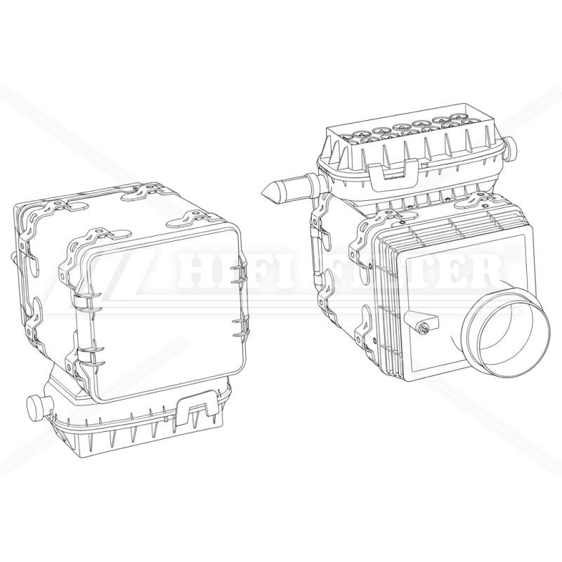 SAH04E12ADP001 COMPLETE AIR FILTER | RICO Europe