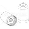 Hifi SN40714 FUEL WATER SEPARATOR FILTER