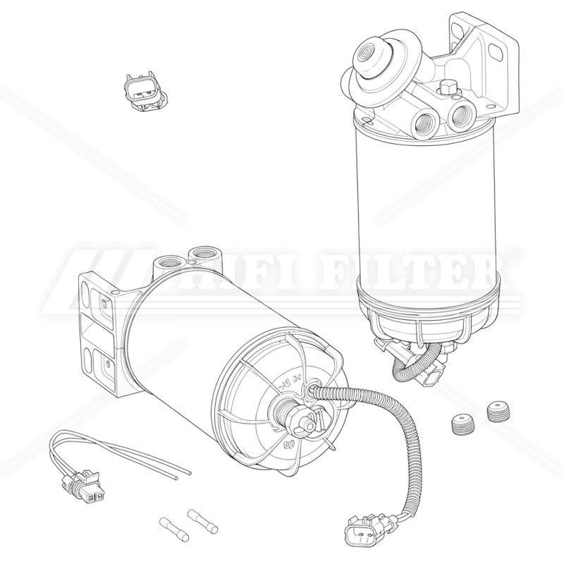 Y490R2410 COMPLETE FUEL FILTER | RICO Europe