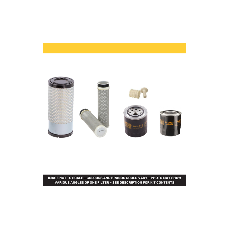 HITACHI ZX 33 U-5 A Filter Service Kit Air Oil Fuel Filters w/Yanmar 3TNV88 Eng.   YR  2014