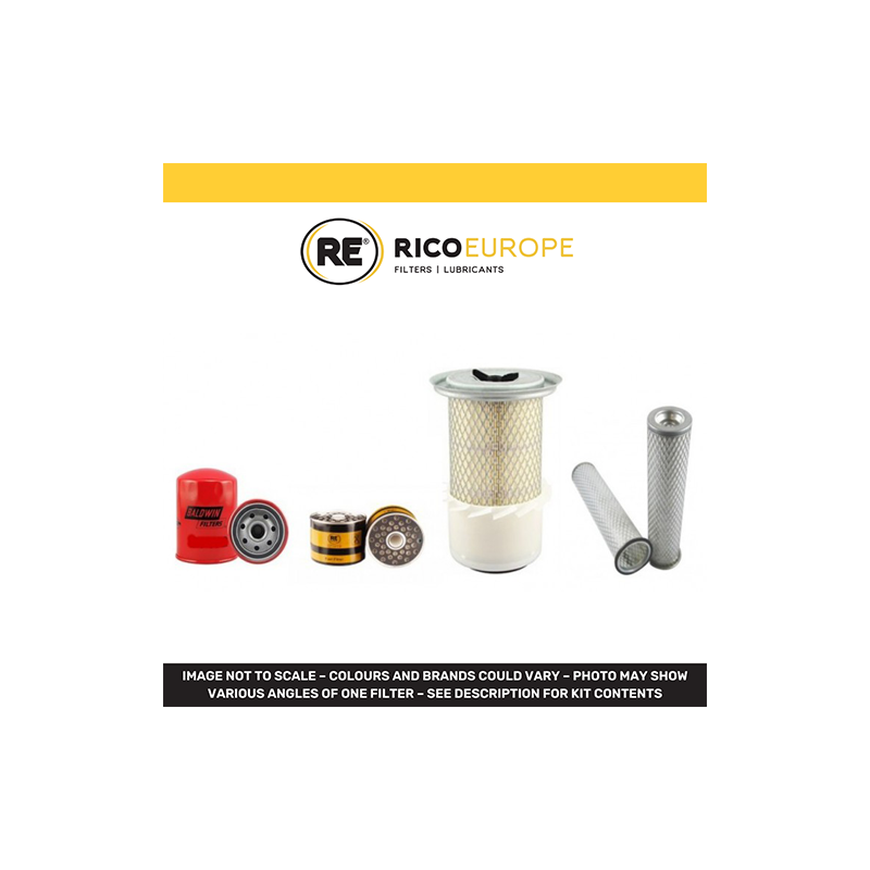 Filter Kit for JCB 801.6 Air Oil Fuel Filters with Perkins 103.10KD Engine Year -2005