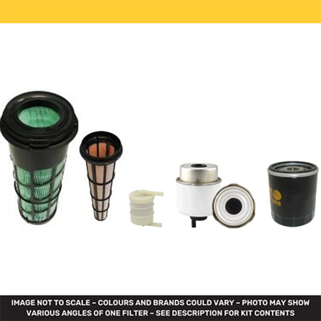 JCB 8035 ZTS Filter Service Kit Air Oil Fuel Filters w/Perkins 403D17 Eng.   YR  2013-