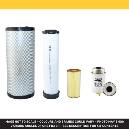 JCB 86 C-1 Filter Service Kit w/Kohler KDI2504TCR Eng. Air, Oil, Fuel Filters