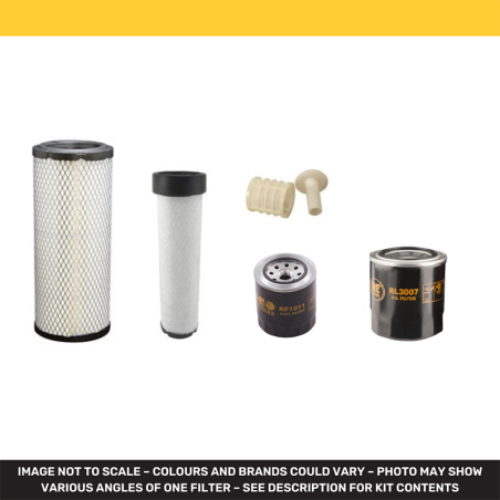 Filter Kit for John Deere 1905 Air Oil Fuel Filters with Yanmar 4TNV88MJRM Engine Year 2005-