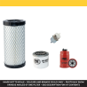 BOMAG BW 100 SC-5 Filter Service Kit Air Oil Fuel Filters w/Kubota D902 Eng. SN  101452071019- YR  2012