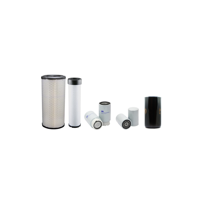 Filter kit for Wacker WL57 Air Oil Fuel Filters with Perkins 1104D-E44T Engine Year 2009-