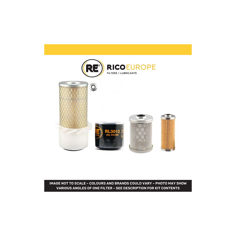 Filter Kit for Yanmar B08 Air Oil Fuel Filters with Yanmar 2TNE68 Engine Serial No -1724