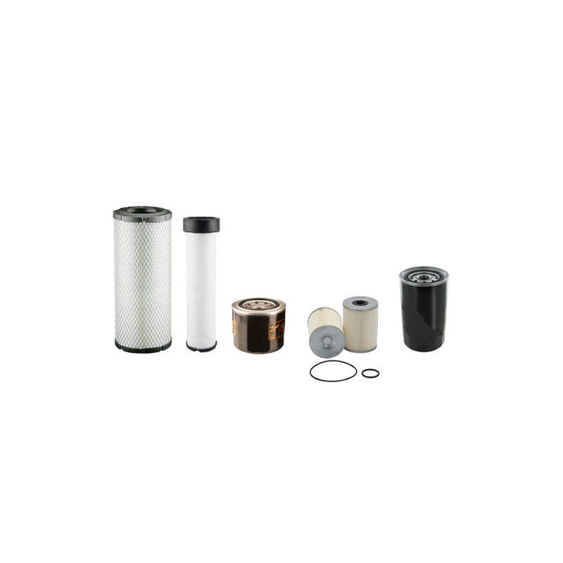 Filter Kit for Yanmar SV100-2A Air Oil Fuel Filters with Yanmar 4TNV98CT-VBV Engine Year 2014