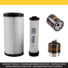 Filter kit suitable for CAT 301.8D with Mitsubishi Engine Air Oil Fuel Filters