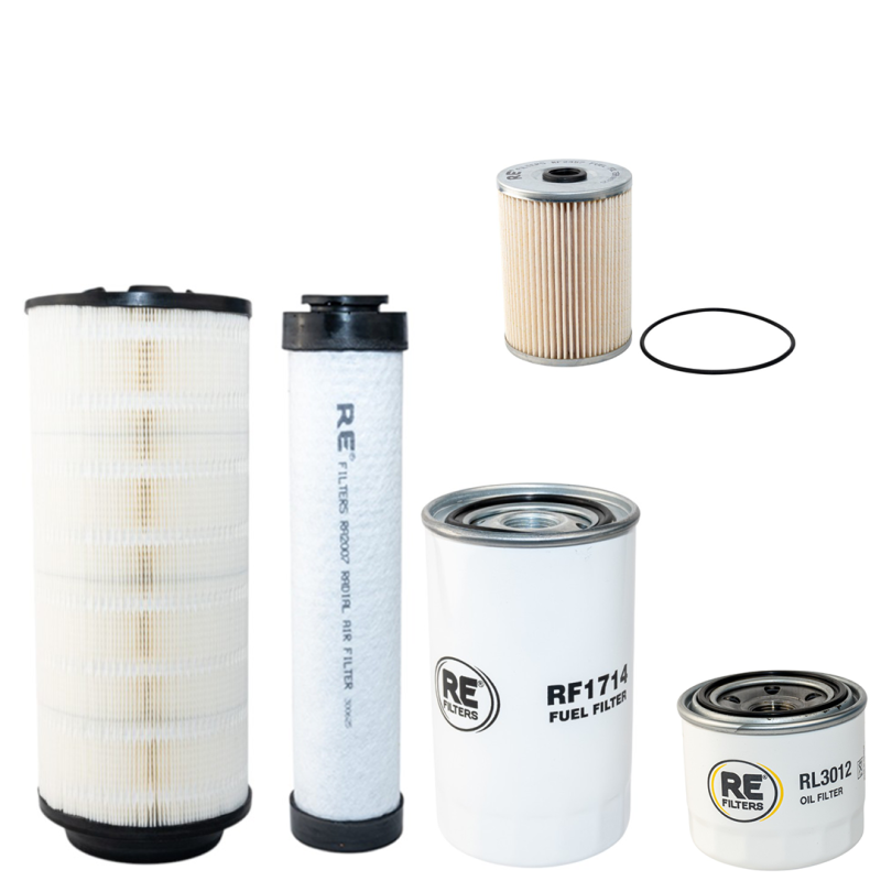 Filter Kit for Takeuchi TB280FR Air Oil Fuel with Yanmar 4TNV98CT-WTBZ TIER IV engine YR 2013-