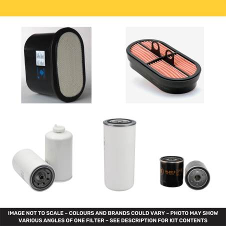 Filter Kit for Thwaites Mach 763/6T Air Oil Fuel Filters with Deutz TCD 3.6L4 engine