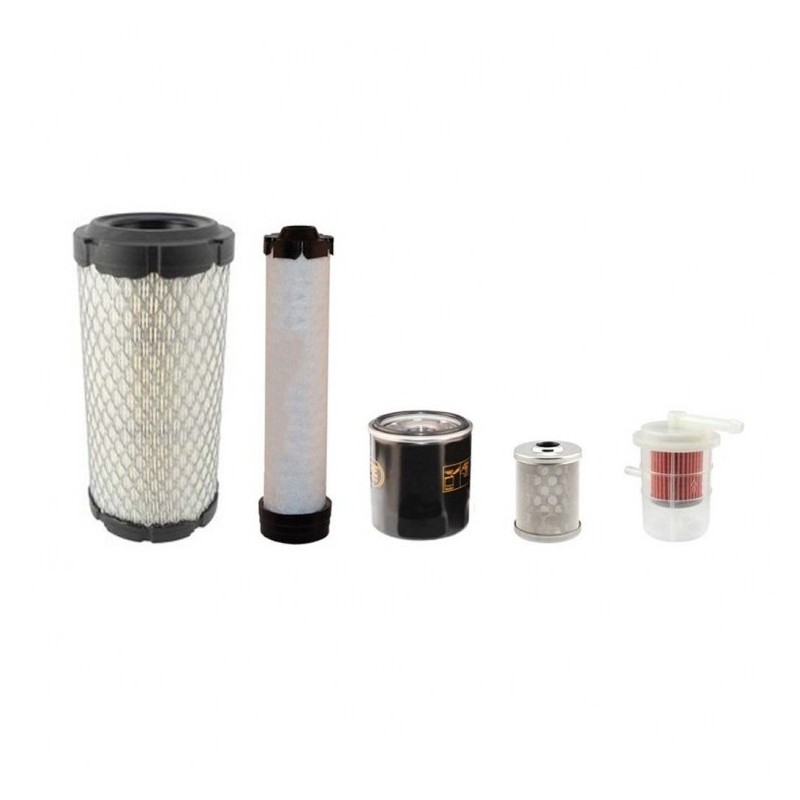 Filter Kit for Volvo EC 20 Filter Service Kit Air Oil Fuel Filters with Mitsubishi engine