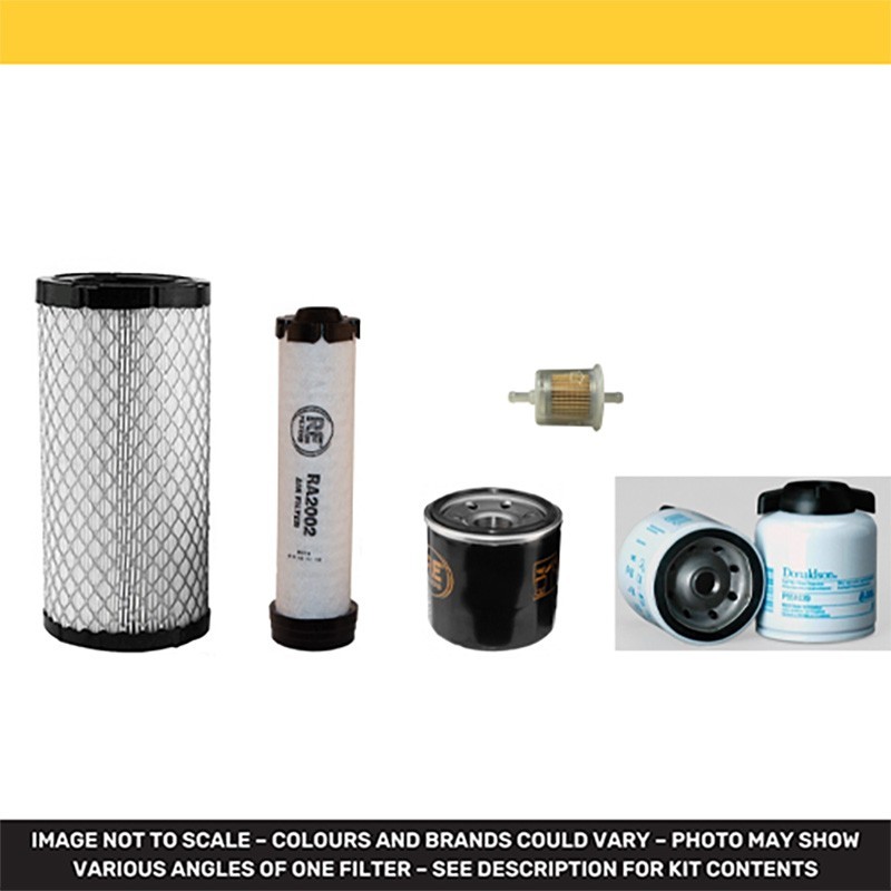 Filter Kit for Doosan DX19  Air Oil Fuel Filters with Kubota D722 Engine Year 2017