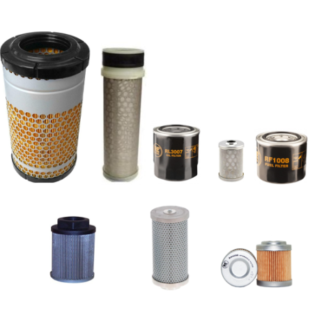 Filter Kit Suitable for Cat 305 E2 w Cat c2.4 Eng. Air Oil Fuel Filters