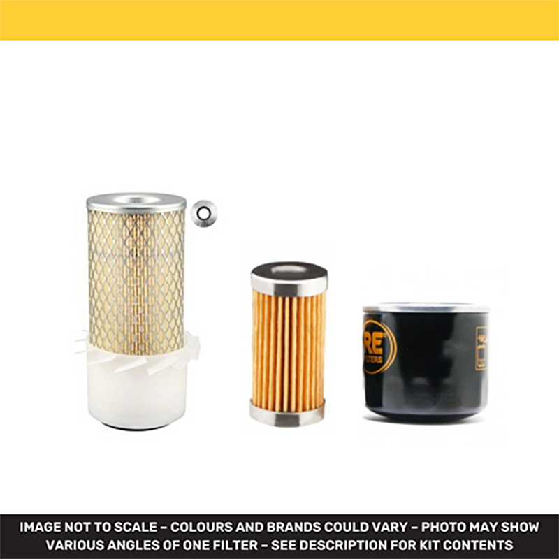 Filter kit for Iseki TU1400 with Mitsubishi K3C Engine