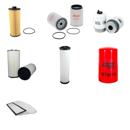 CLAAS MEGA 370 Filter Service Kit with Mercedes Eng SN 84500262- HP 258 CH 845