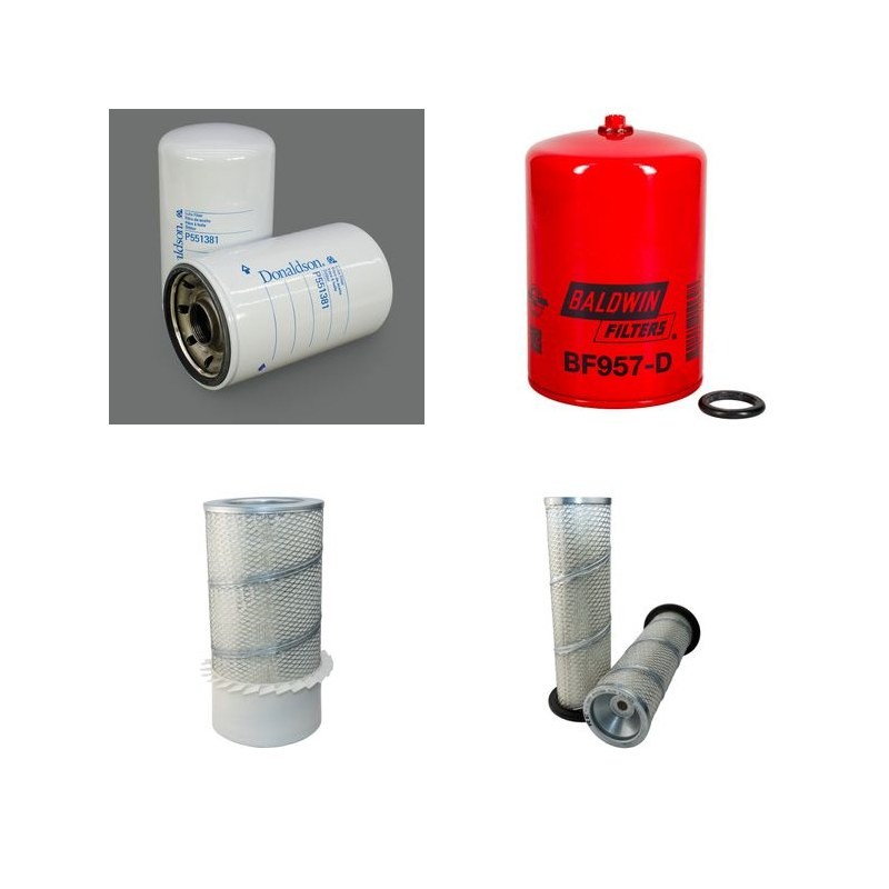 CLARK 55 B Filter Service Kit Air Oil Fuel Filters w/Cummins V378C Eng.