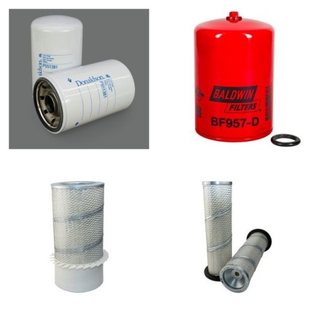 CLARK 55 B Filter Service Kit Air Oil Fuel Filters w/Cummins V378C Eng.