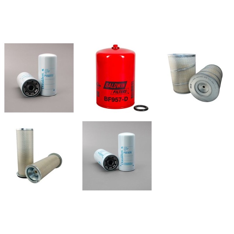 CLAAS 75 C Filter Service Kit Air Oil Fuel Filters w/Cummins V504C Eng.