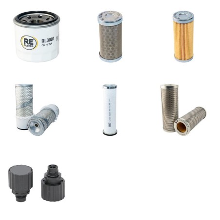 AMMANN AV 12 E Filter Service Kit w/Yanmar 3TNE74 Eng.