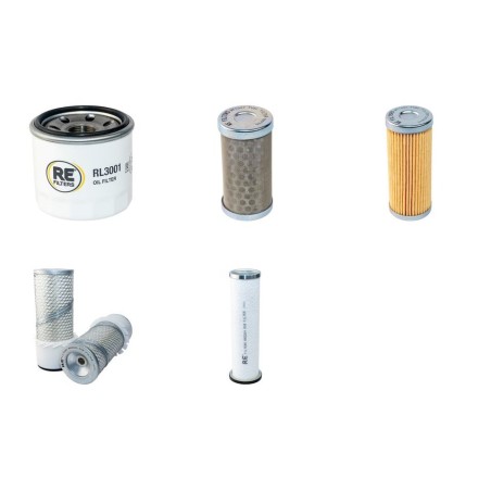 AMMANN AV 12 E Filter Service Kit Air Oil Fuel Filters w/Yanmar 3TNE74 Eng.